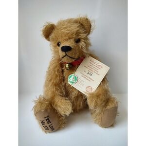 Hermann Teddy‎ Bear Germany Mohair First Love 370/500 w/ tag flexible 13"